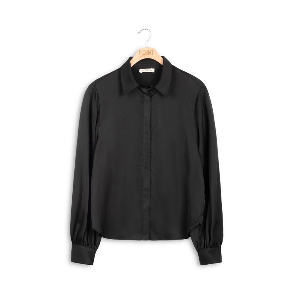 Point Satin Blouse